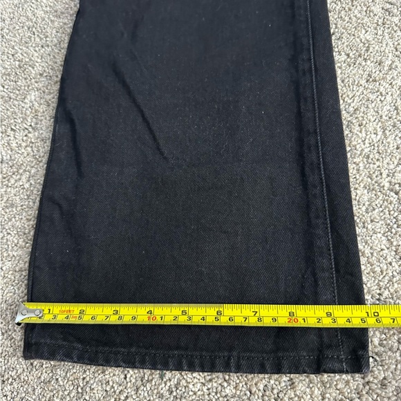 Rollas Heidi High Rise Loose Straight Jean Black 31 12 baggy grunge edgy punk - Picture 13 of 13